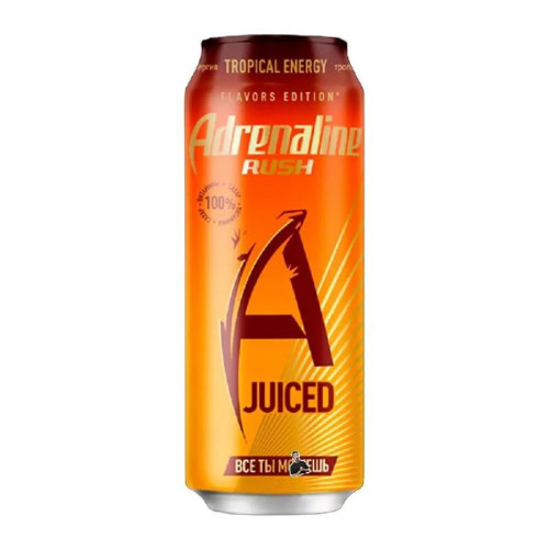 Энергетик "Adrenaline", 0,449л, Ж/Б Tropical Energy