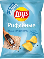 Чипсы Lays 70г. Соль и черный перец